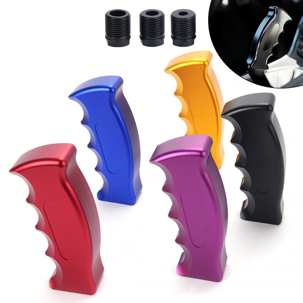 

Easy Installation Shift Knob Ergonomic Gear Handle Aluminum Alloy Knob Comfortable Grip Design Compatible With Most Vehicles