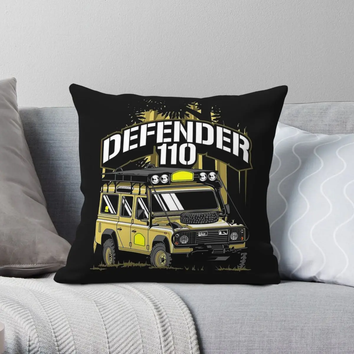 

Defender 110 Built To Last Square Pillowcase Polyester Linen Velvet Pattern Decor Pillow Case Home Cushion Cover Wholesale 45x45