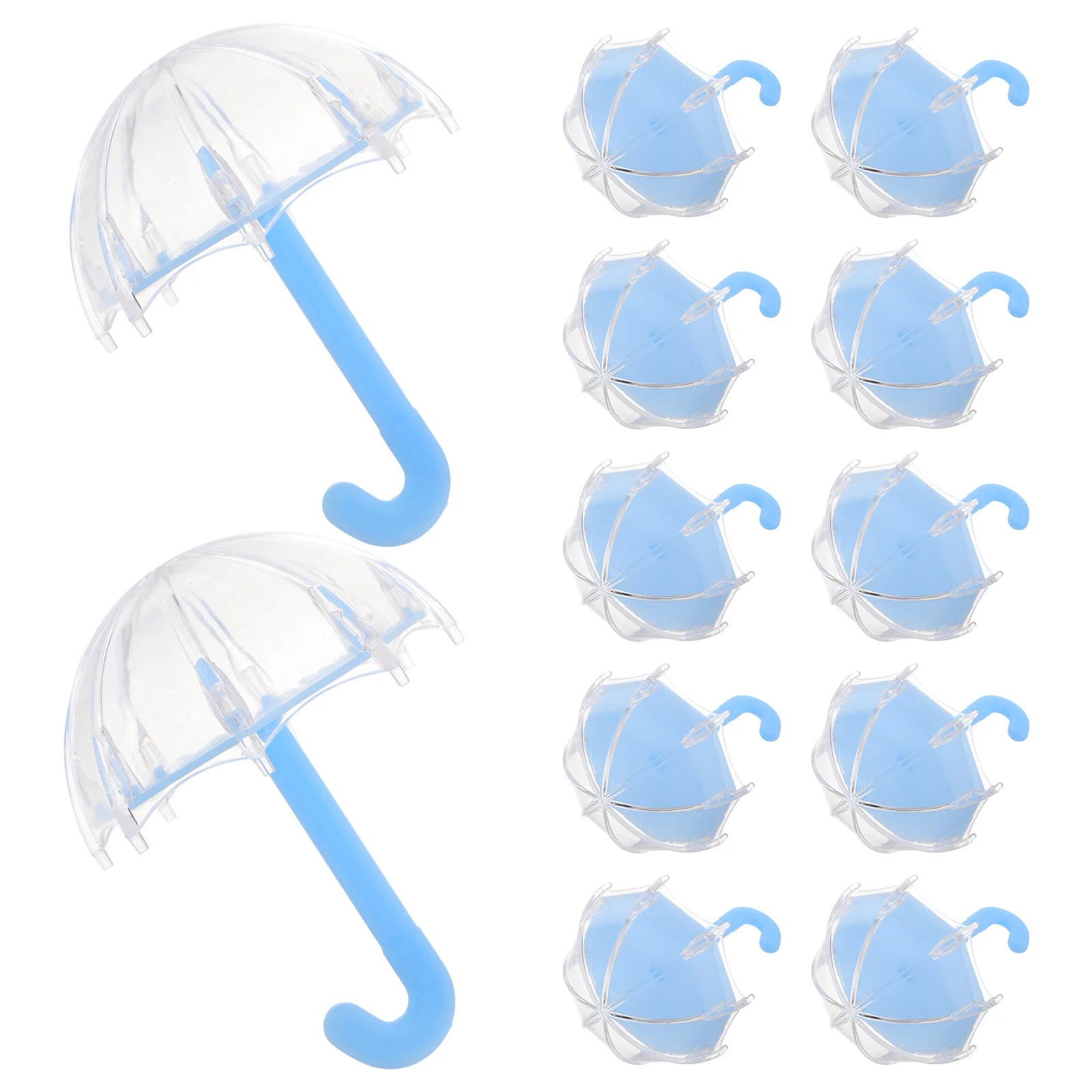 

12Pcs Mini Umbrella Candy Boxes Plastic Wedding Favor Treat Boxes Party Decoration Small Present Packaging Candy Box