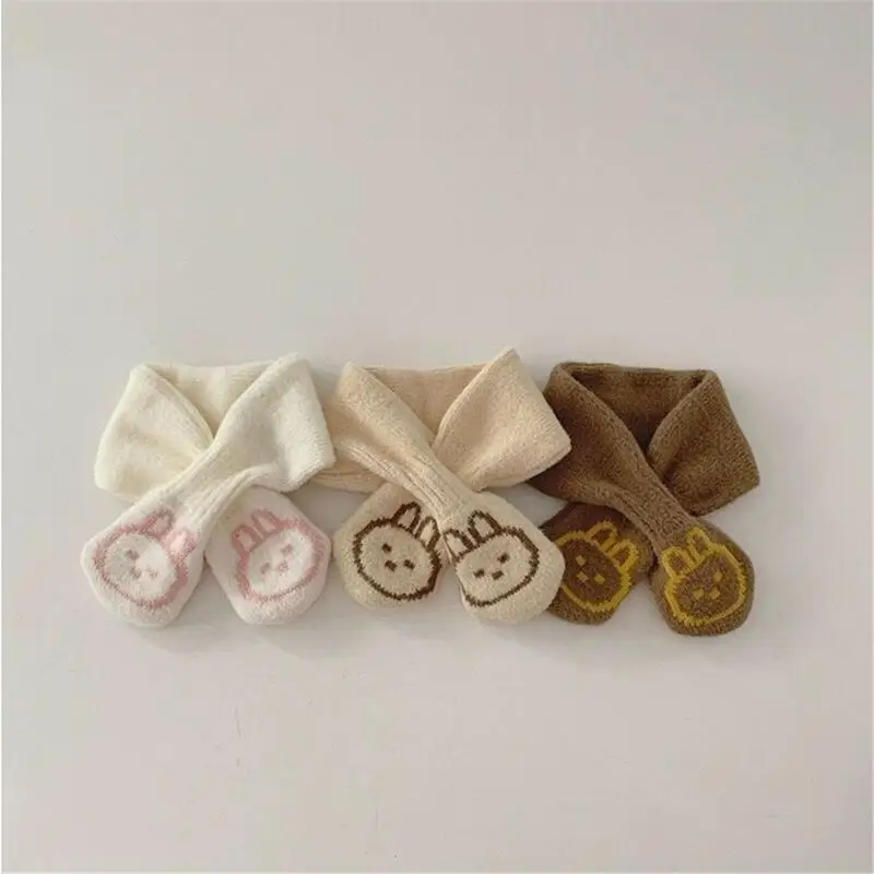 L5YF وشاح منسوج أنيق للشتاء للأطفال ناعم ودافئ للرقبة منديل محبوك 6M-4T #3