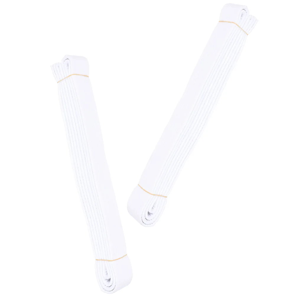 

2Pcs Karate Training Belt Comfortable Stretchy Waistband for Martial Arts Taekwondo Jujitsu Kickboxing Karate Belt