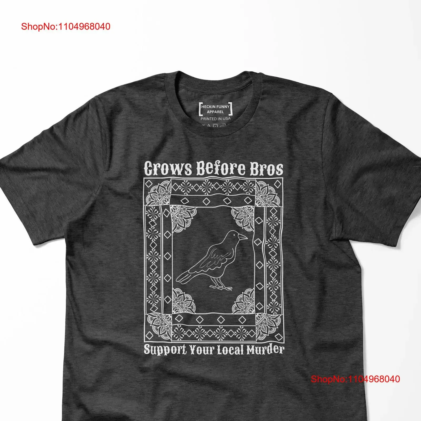 

Футболка Crows Before Bros, забавная ворона, каламбур, идея для любителей птиц, одежда для любителей природы, винтажная одежда на Хэллоуин, мягкая, удобная