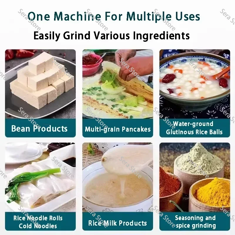 Household Dry Wet Small Corn Grinder Multi‑Purpose Animal Feed Crusher Equipped with Stainless Steel Blades Grain Processing