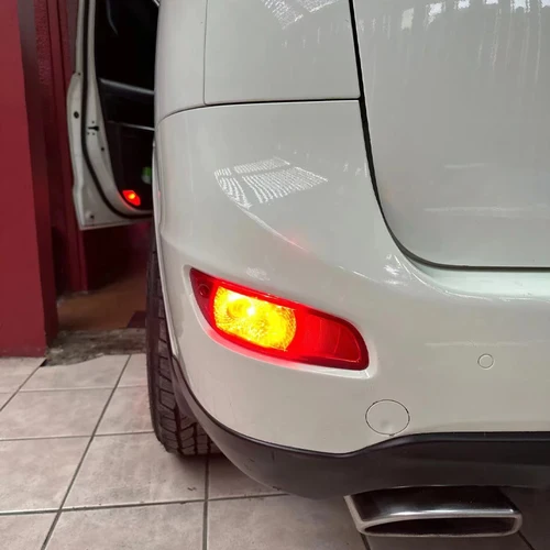 Imagen 2 del producto Luz de freno de parachoques trasero para coche, lámpara de parada de marcha atrás con bombillas 92408-2B500 92409-2B500, para Hyundai Santa Fe CM 2010 2011 2012 2,4 T