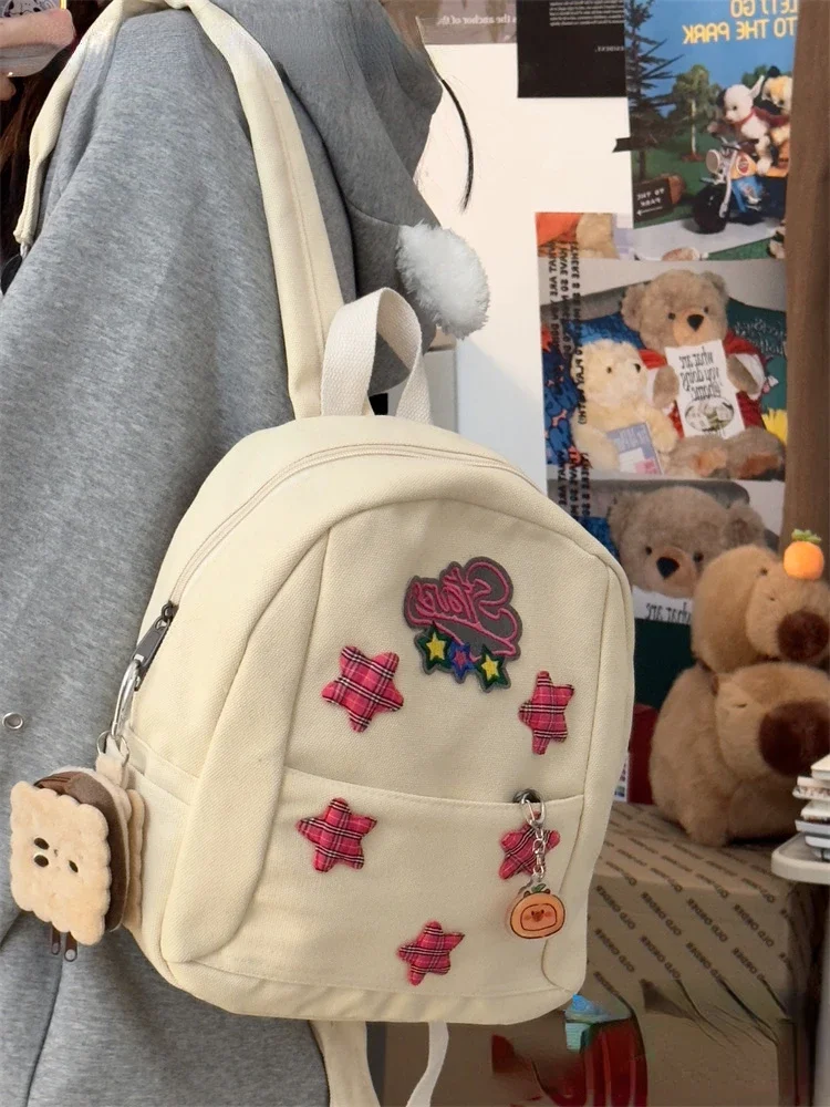 

Cute Star Girl Small Schoolbag Female Korean All-match College Style Mini Backpack Light Leisure Mini Backpacks