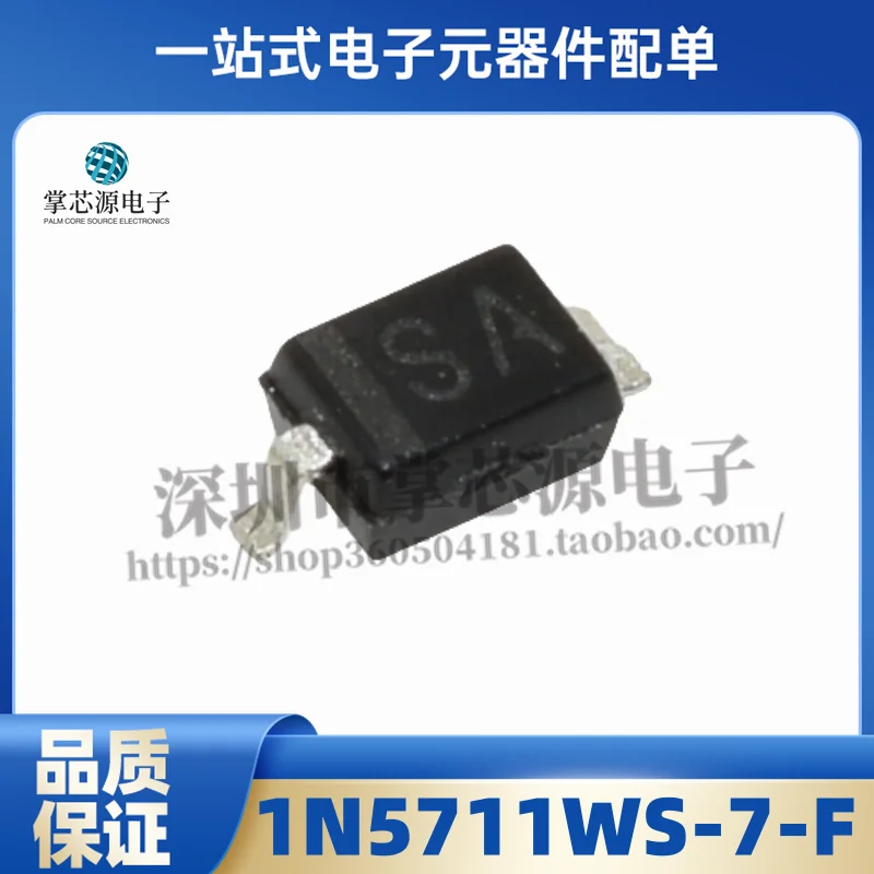 New original 1N5711WS-7-F package SOD323 silkscreen SA Schottky diode in stock