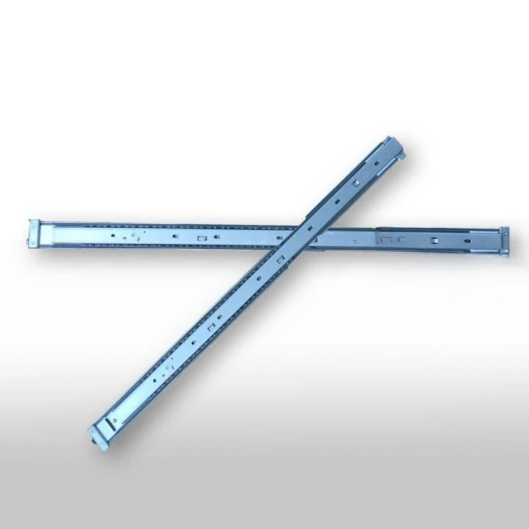 2U 3U 4U Universal Server Rack Rails 450mm-650mm Length Three Section Telescopic Slide Rail for 19 Inch Cabinet