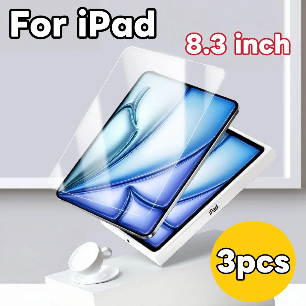 

Защитная пленка из закаленного стекла высокой четкости для iPad mini 6/mini 7 (8,3 дюйма), 3 шт.
