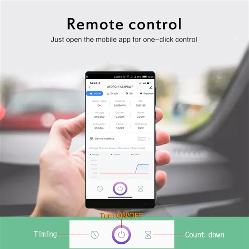 

AT2PW 100A Tuya WIFI счетчик энергии на DIN-рейку умный переключатель дистанционного управления AC 220 В цифровой вольт кВтч счетчик частоты