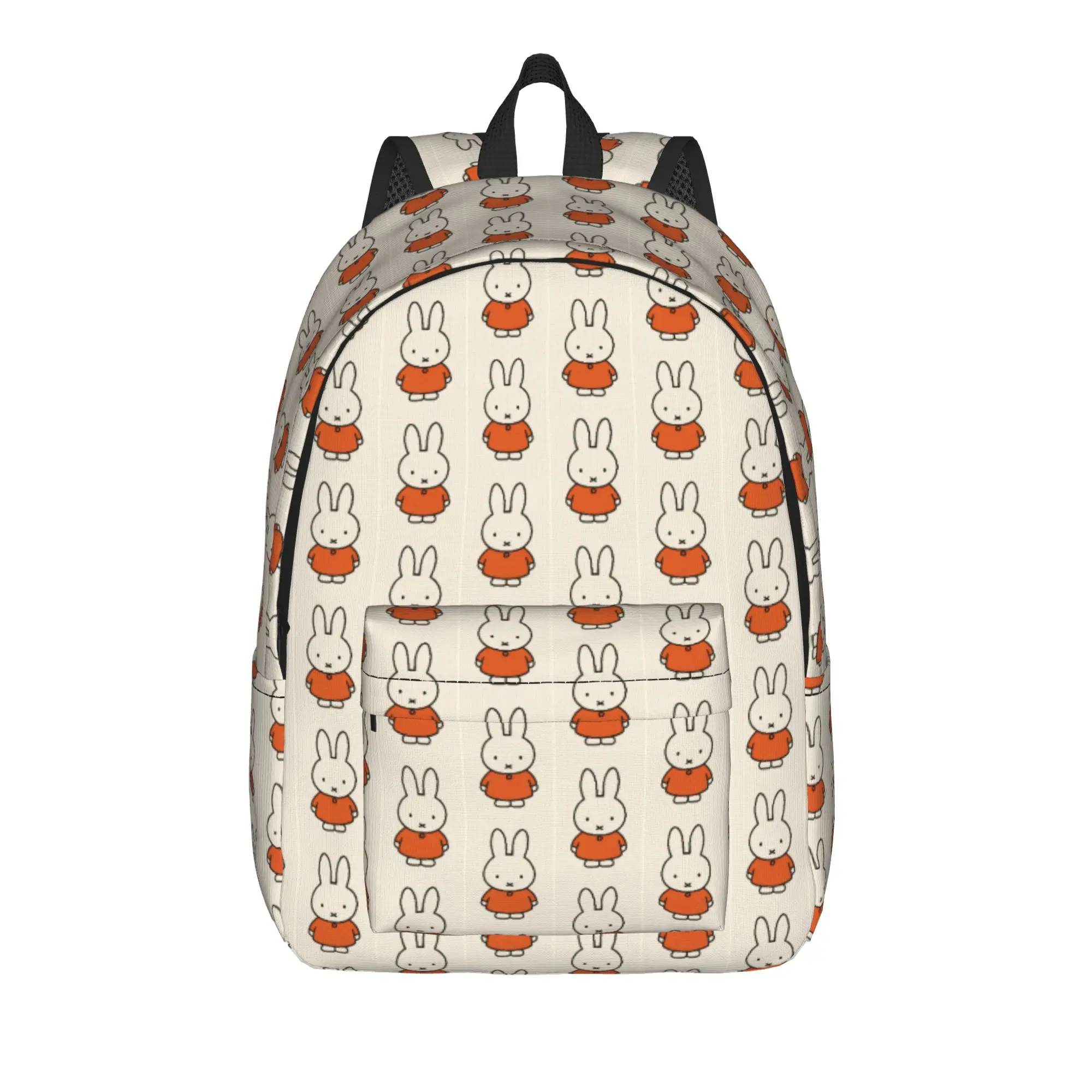 Miffyy  Cute Rabbit   Backpack for Men Women Fashion High School Business Daypack Laptop Canvas Bags Gift