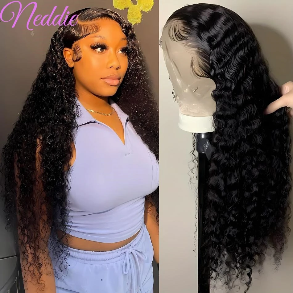 

30 40 Inch 100% Human Hair Wig Water Wave 13x6 HD Lace Frontal Wig Brazilian Curly For Women Choice Cheap Wigs On Sale Clearance