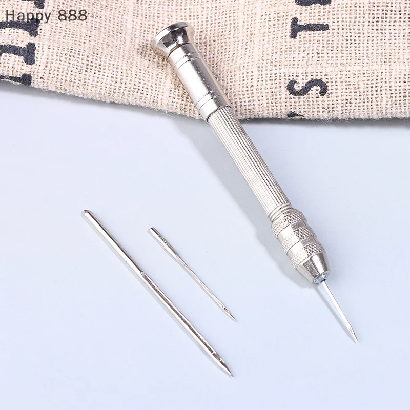 مجموعة الخياطة الجلدية مع إبر قابلة للاستبدال لإصلاح الأحذية والحرف اليدوية