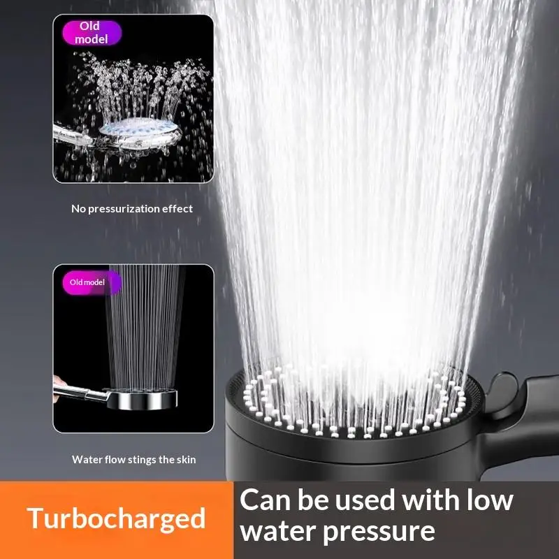 Revitalize Your Daily Shower With Adjustable 5 Mode High Pressure Filtered Head