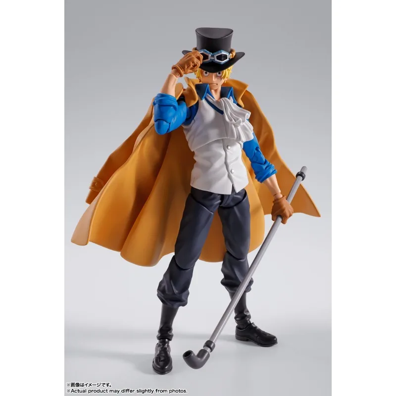 Original Bandai S.H.Figuarts One Piece SABO REVOLUTIONARY ARMY CHIEF OF STAFF Anime Action Figure PVC Collectible Model