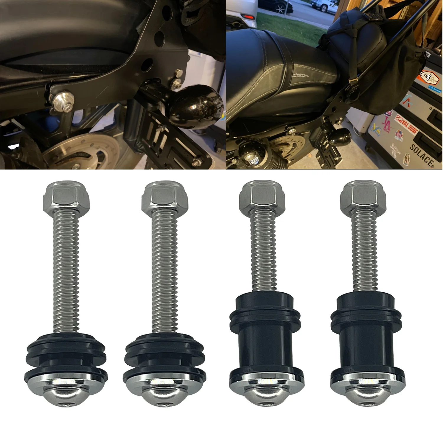 Odłączany stojak na oparcie Sissy Bar Zestaw montażowy sprzętu dokującego do Harley Sportster XL1200 XL883 Forty Eight 2004-2021
