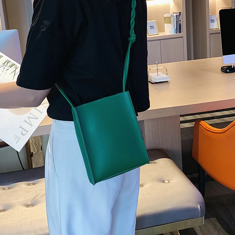 Bolso de mensajero informal para mujer, Cartera de hombro para teléfono móvil, bolso cruzado de cuero Pu suave para mujer, 2023