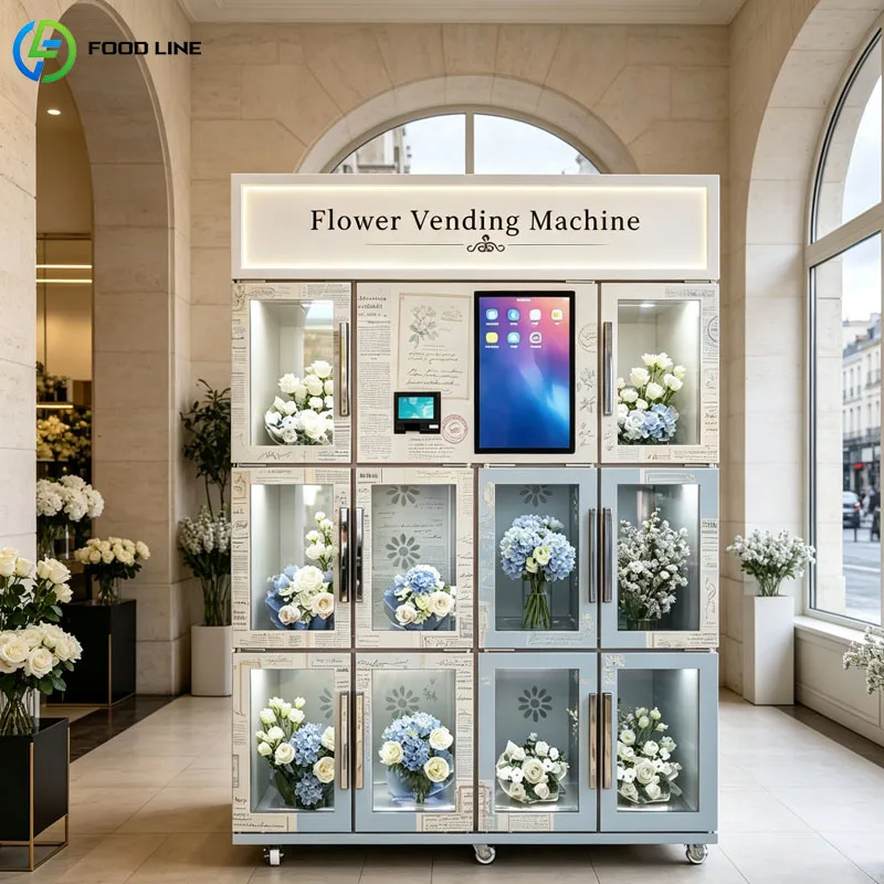 Flower ATM Vending Machine Smart Fresh Bouquet Dispenser Automatic Floral Kiosk Retail Customized