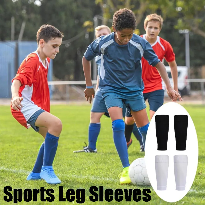 Sports Leg Compression Sleeves Knee Support Non-Slip Shin Guards for Football Moisture-Wicking Quick-Dry Fitness Gear