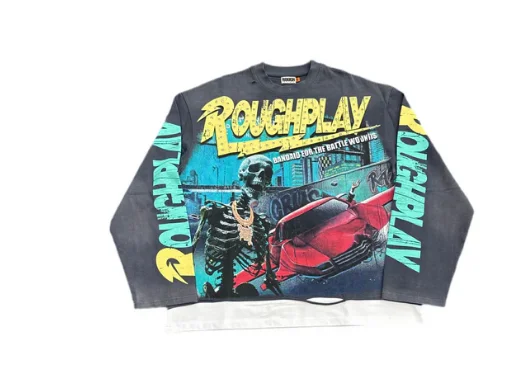 American Style Colorful Printed Element Oversized Long-Sleeved Tops 2025  New Autumn Aesthetic Design T-shirts New Clothing