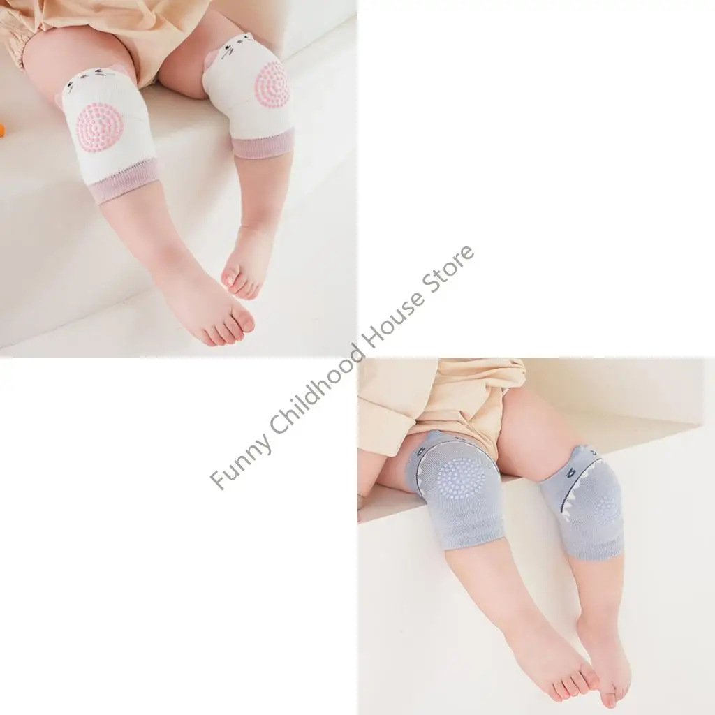 

D0LA Nonslip Knee Socks For Toddlers Learning To Walk Winter Warm Combed Cotton Leg Warmers