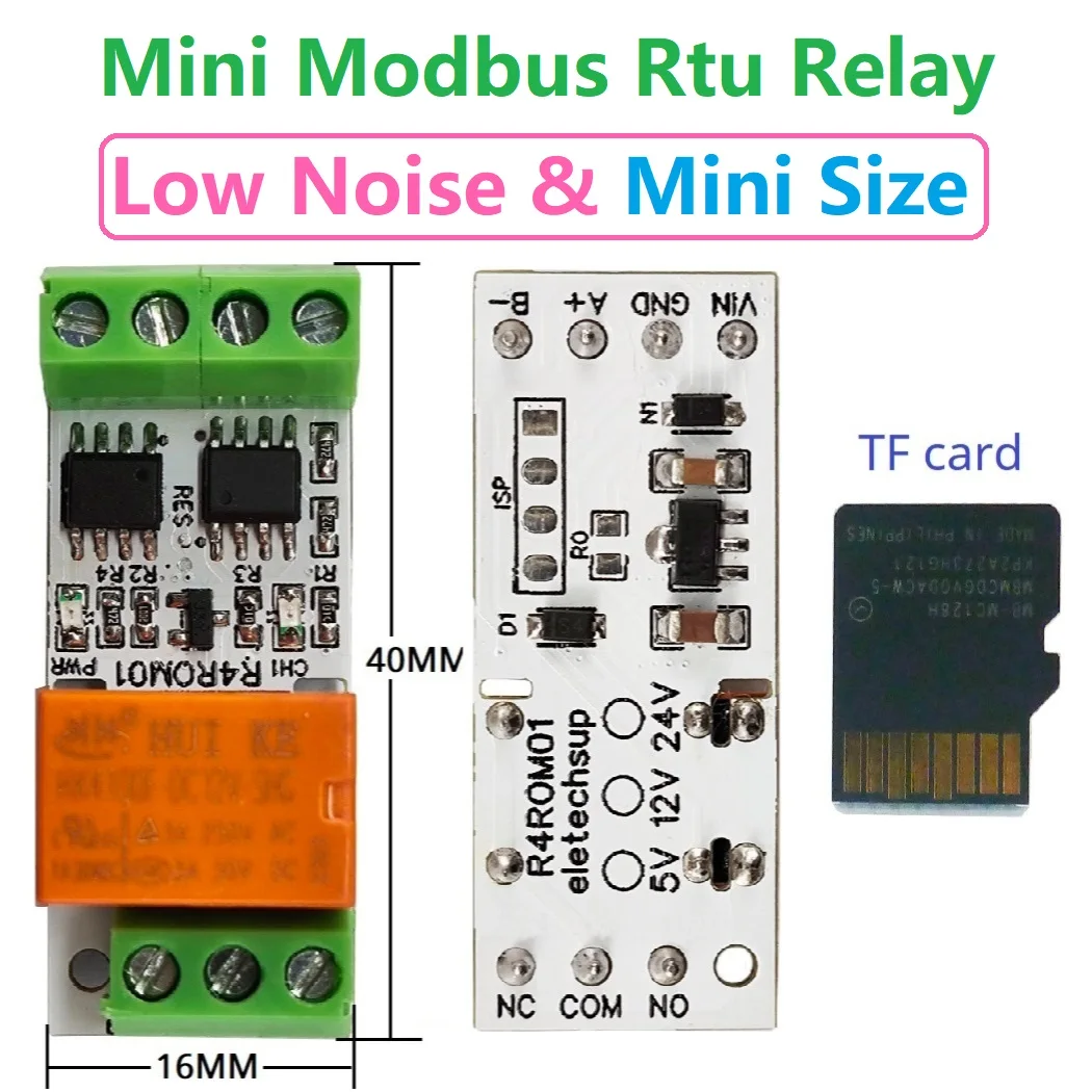 

3A Мини-электронная плата переключения Modbus PC USB-последовательный порт UART RS485 Релейный модуль для Arduino ESP32 Smart Home IOT LED Motor