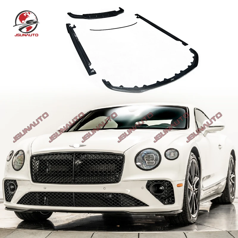 

Car Bumper For Bentley GT W12 V8S Style Carbon Front Lip Rear Diffuser Splitter Kit For Bentley GTC 18-23 Side Skirts Wing