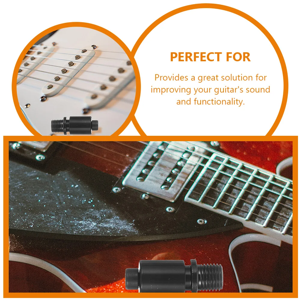 

4 Pcs Electric Guitar Shaker Jack Tremolo Arm Socket Thread Panel Mount Accessories