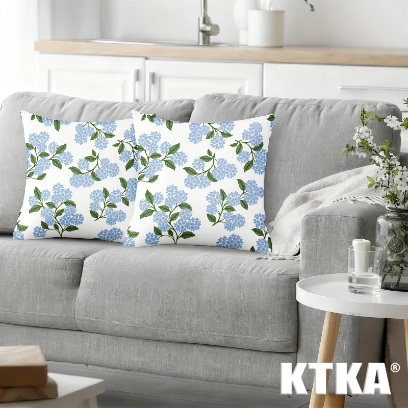 2Pcs, Watercolor Hand-Painted Butterfly Floral Pillow Covers, Single-Sided, Zipper Closure, Washable Polyester - Perfect for Sofa, Living Room, Bedroom Decoration, Decorative Pillows.