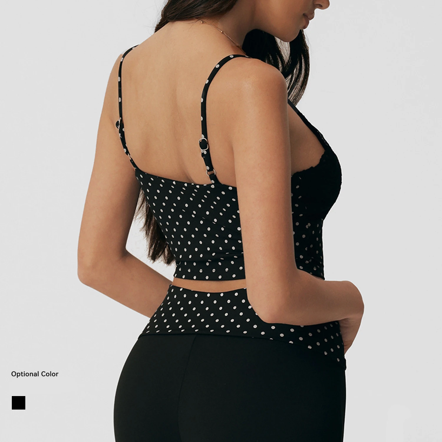 Top camisole à pois pour femme - Lace Trim Cami avis et prix