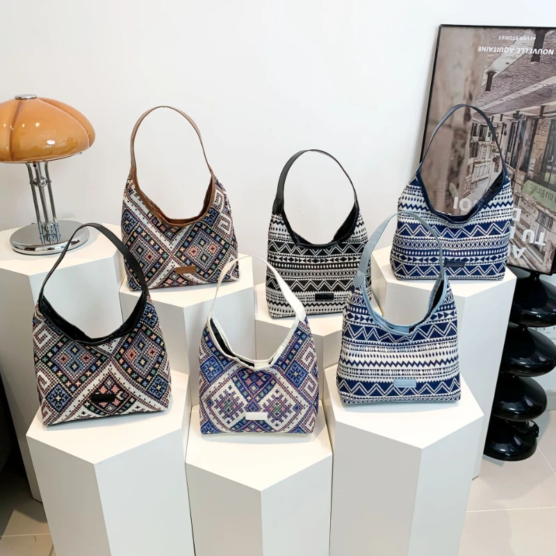 

2025fashion bag women's large capacity work clothing tote bag canvas bag ins class shoulder bag