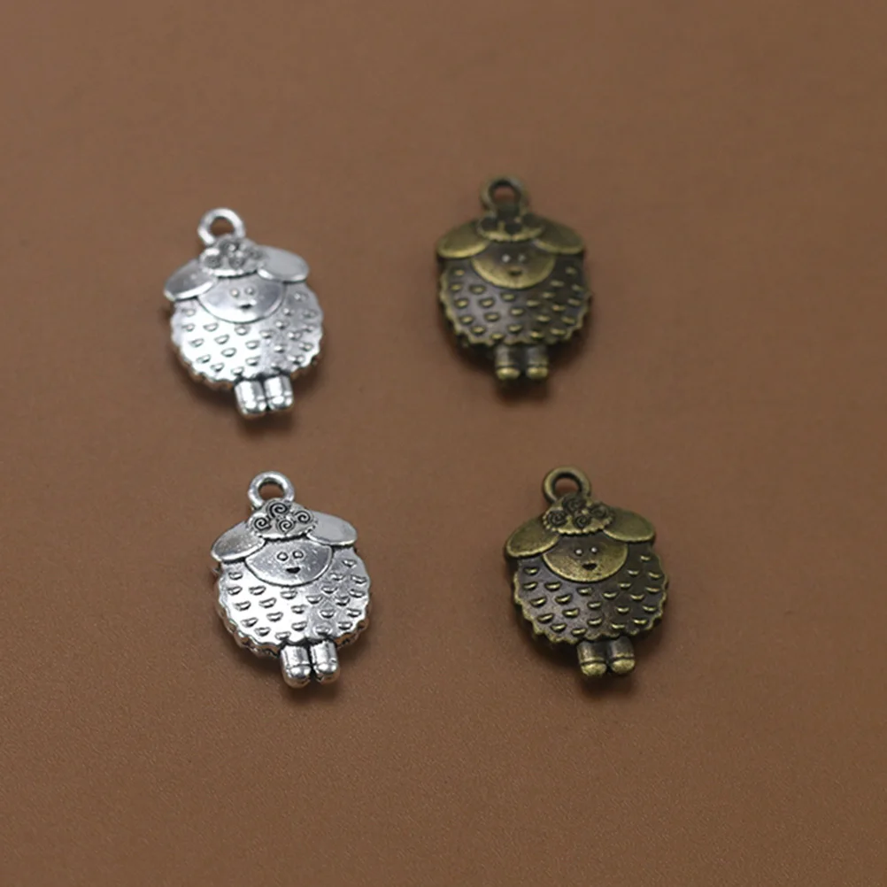 

20Pcs Alloy Sheep Pendant Charms DIY Craft Kit for Necklace Bracelet Anklet Keyring Sweater Chain Decorations DIY Pendant Charms