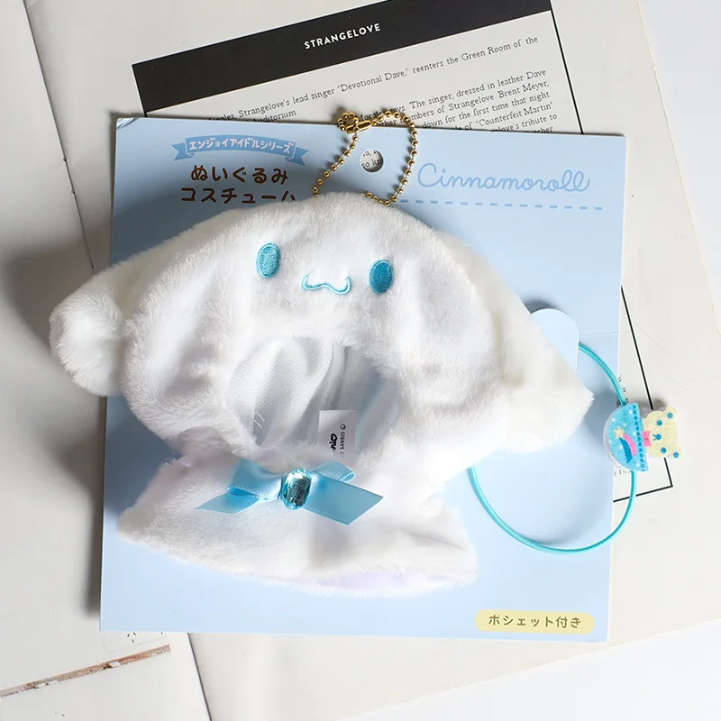 Sanrio Hello Kitty Labubu Cape Rock Anzug sitzende Partykleidung The Monsters Vinyl Outfit Kleidung Hut Accessoire Mädchen Geschenke