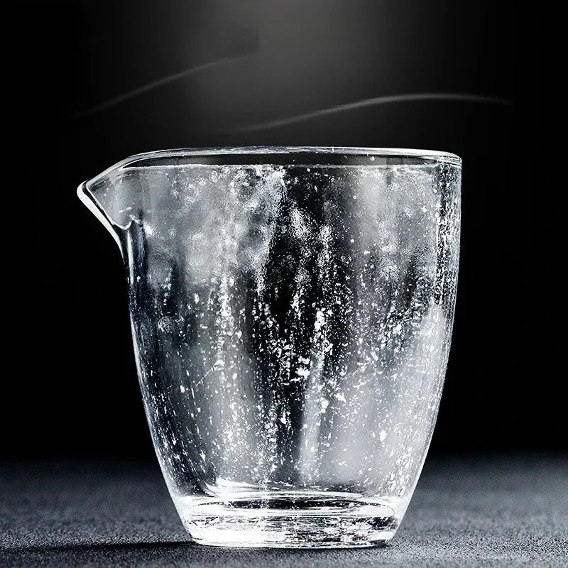 Crystal Snow Glass chaihai Tea Set Heat-resistant Thickened Non Hot Hand Pouring Tea Set Glazed Fair Cup Tea Set Gift