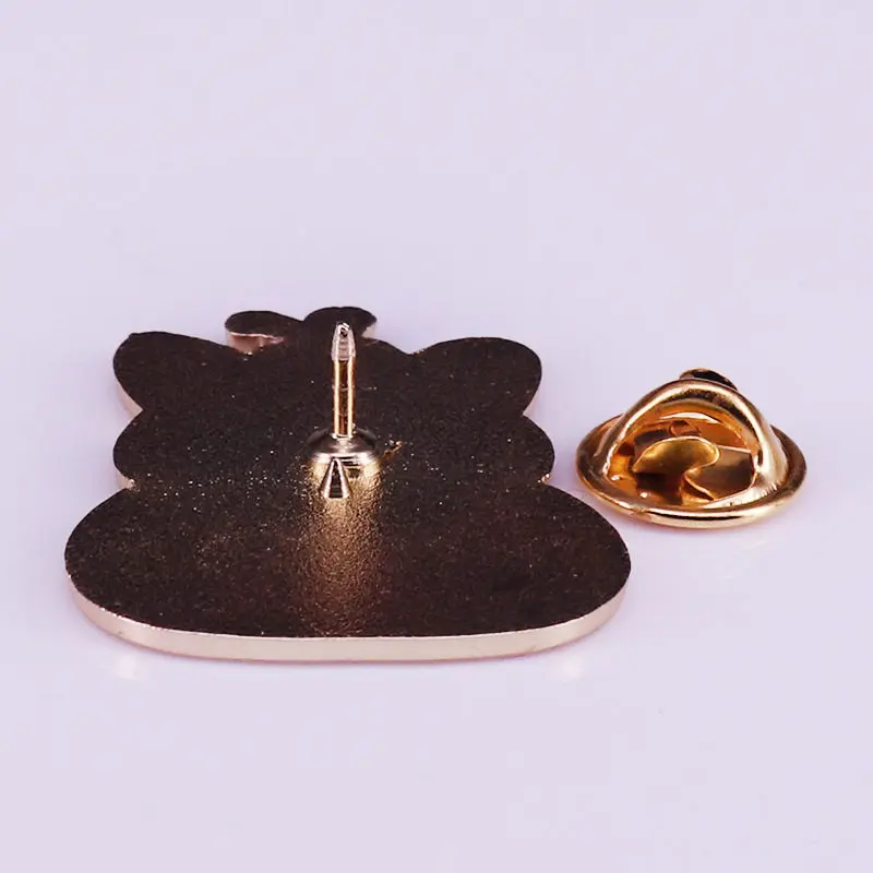 Cute Puppy Pumpkin Glitter Brooches Custom Animal Soft Enamel Lapel Pins Metal Plated Badges Club Promotional Event Gifts