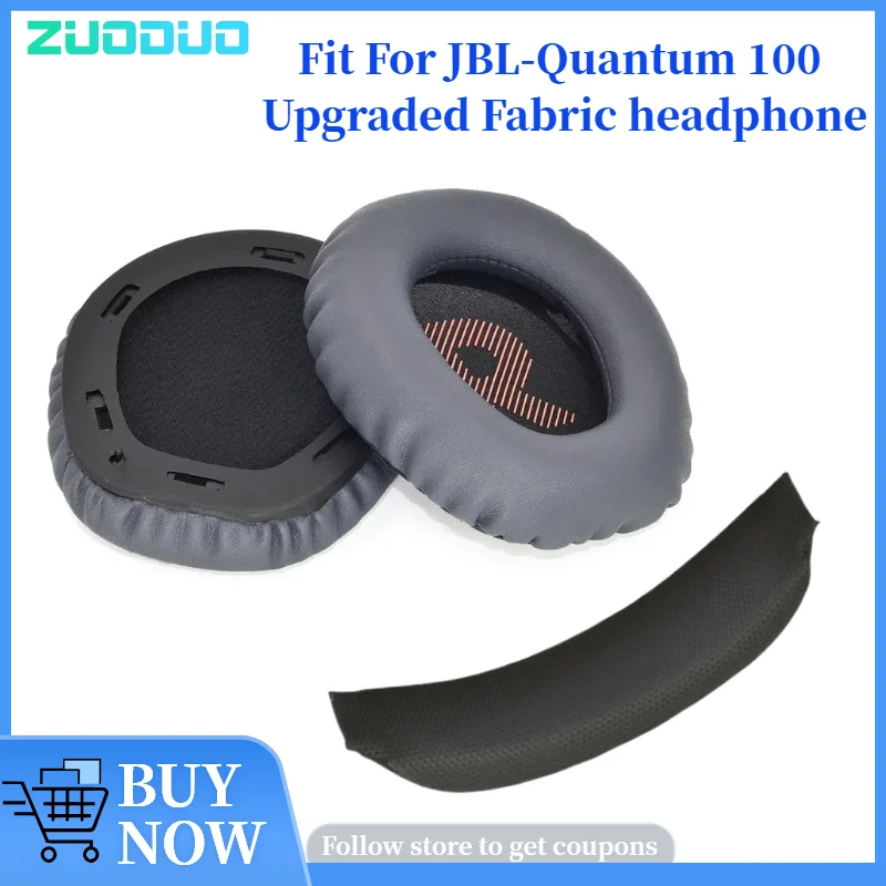 

Replacement Ear Pads Cushion for JBL-Quantum 100 Upgraded Fabric Headphones Earpads/Ear Cushions Repair Parts Earmuffs