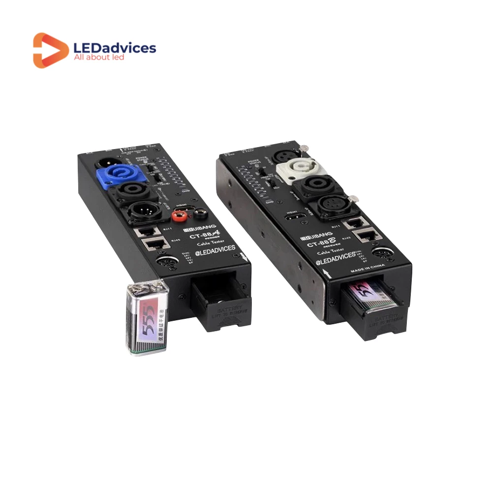 CT-88 XLR Sinyali, HDMI ve Ses Hattı Testi AV Ekipmanı için Taşınabilir El Çantası ile Hepsi Bir Arada Çok Fonksiyonlu Kablo Test Cihazı