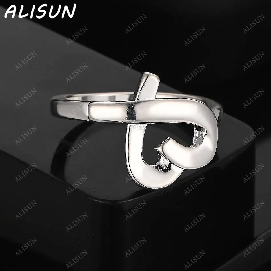 

ALISUN 925 Sterling Silver Size 6-10 Heart Ring For Women Fashion Jewelry Vintage Grace Charm Noble Party Birthday Gifts