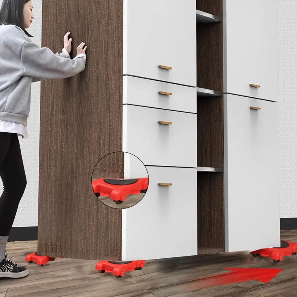 Labor-Saving Furniture Transport Roller Set Thickening Rotatable Heavy Duty Furniture Lifter Strong Load-bearing Capacity
