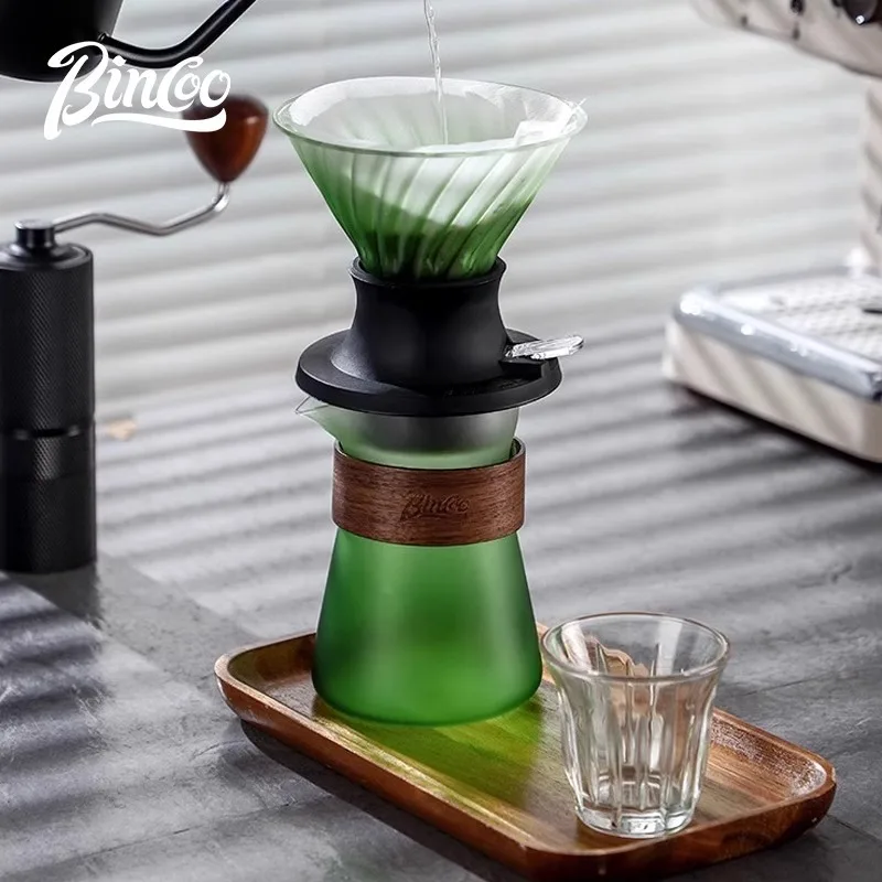 Pour-over Coffee Filter Cup Glass Drip-type Hand-brewed Coffee Maker Pot Vshaped Drip Filter Paper Specialized Barista Accessory