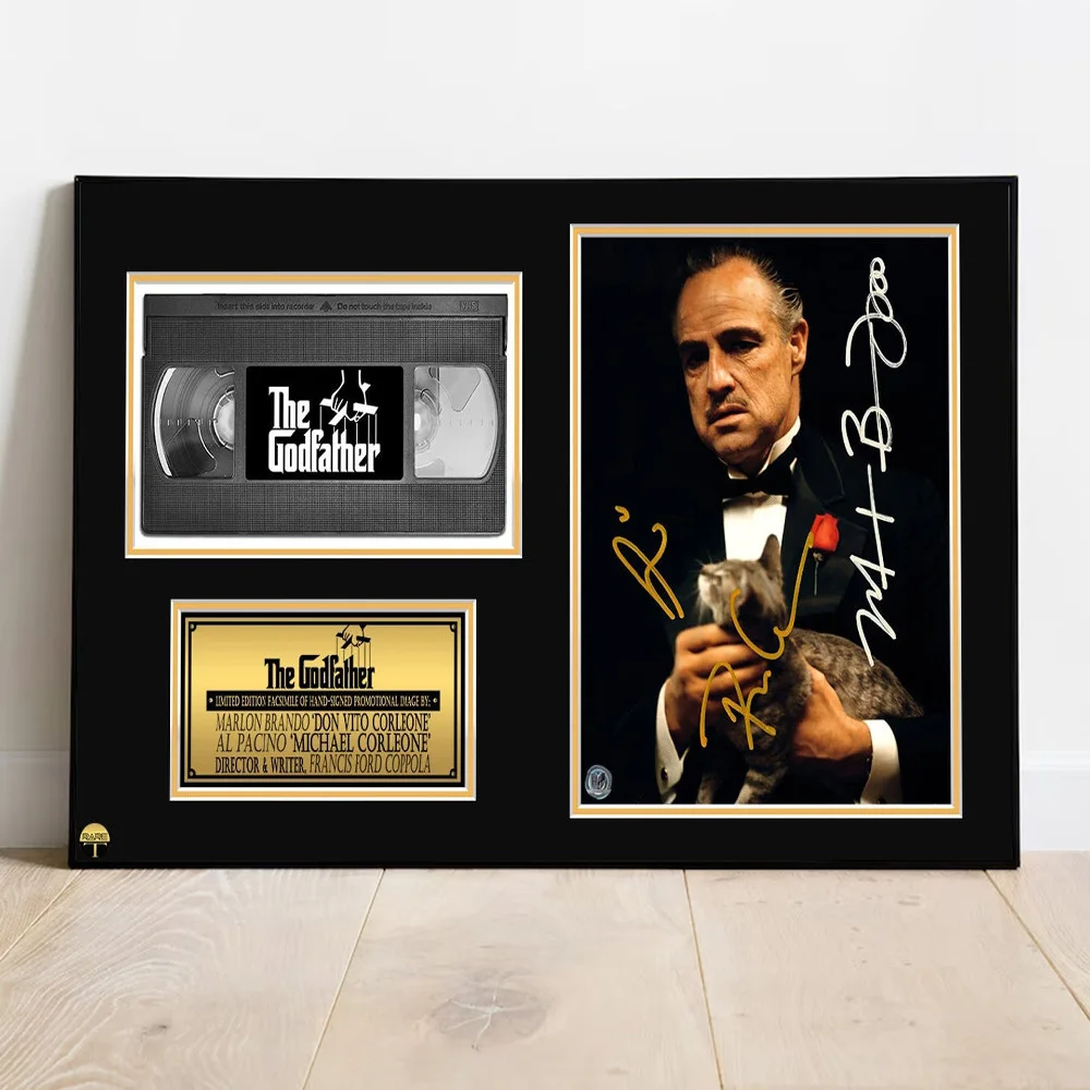 Classic Movie Posters And Prints Tv Play Godfather Custom Signature Canvas Art Pulp Fiction Film Still Decor Wall Painting