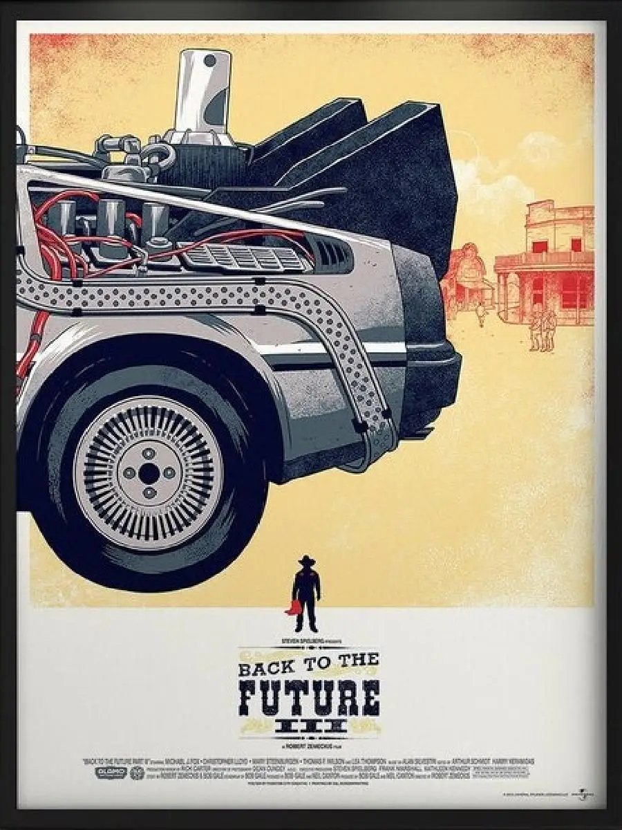 Back to the Future Trilogy Canvas Posters  Piece Movie Wall Art Decor Set for Living Room