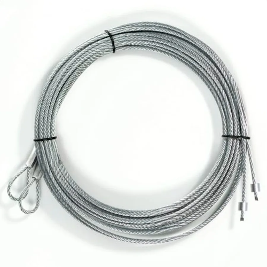 

2 упаковки 13,5 футов, трос для гаражных ворот, торсионная пружинная проволока, сменный трос, запасные части для гаражных ворот