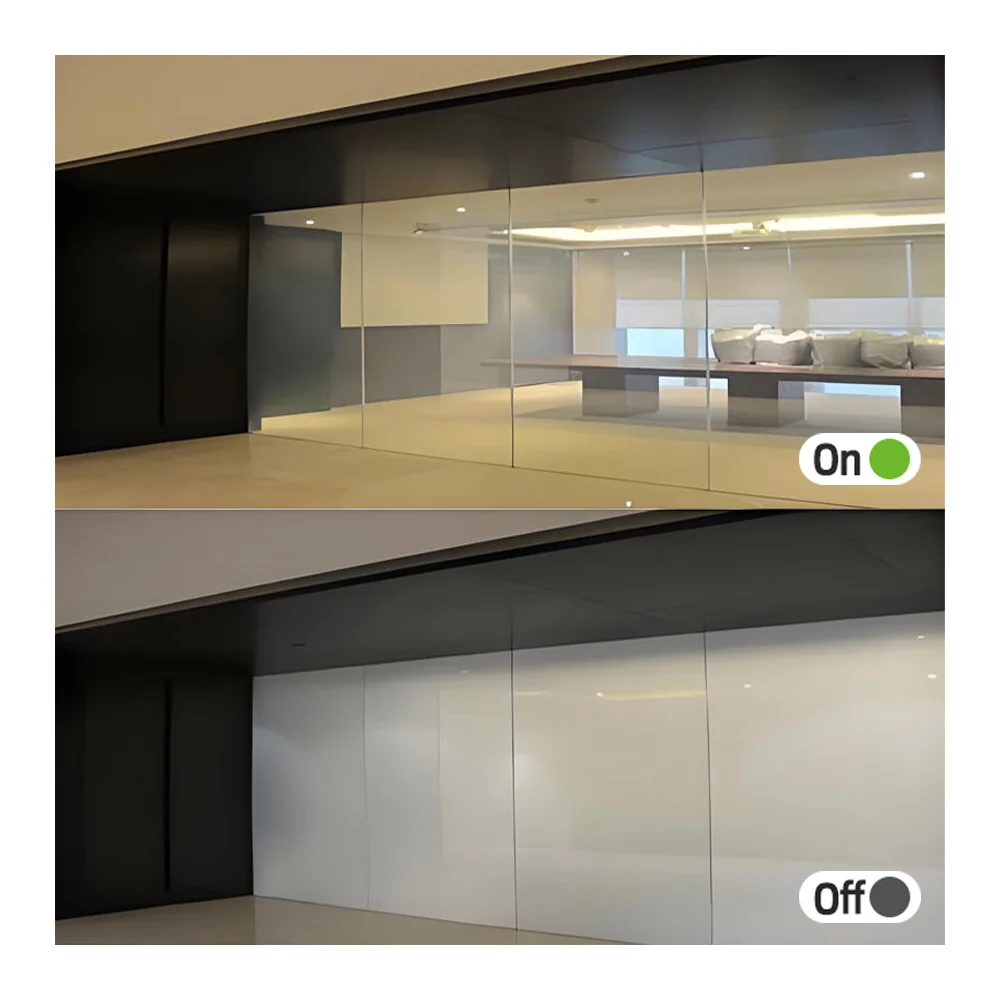 AIROW Self-Adhesive PDLC Smart Film, 88% Transparent for Interior Door Glass, Smart Home