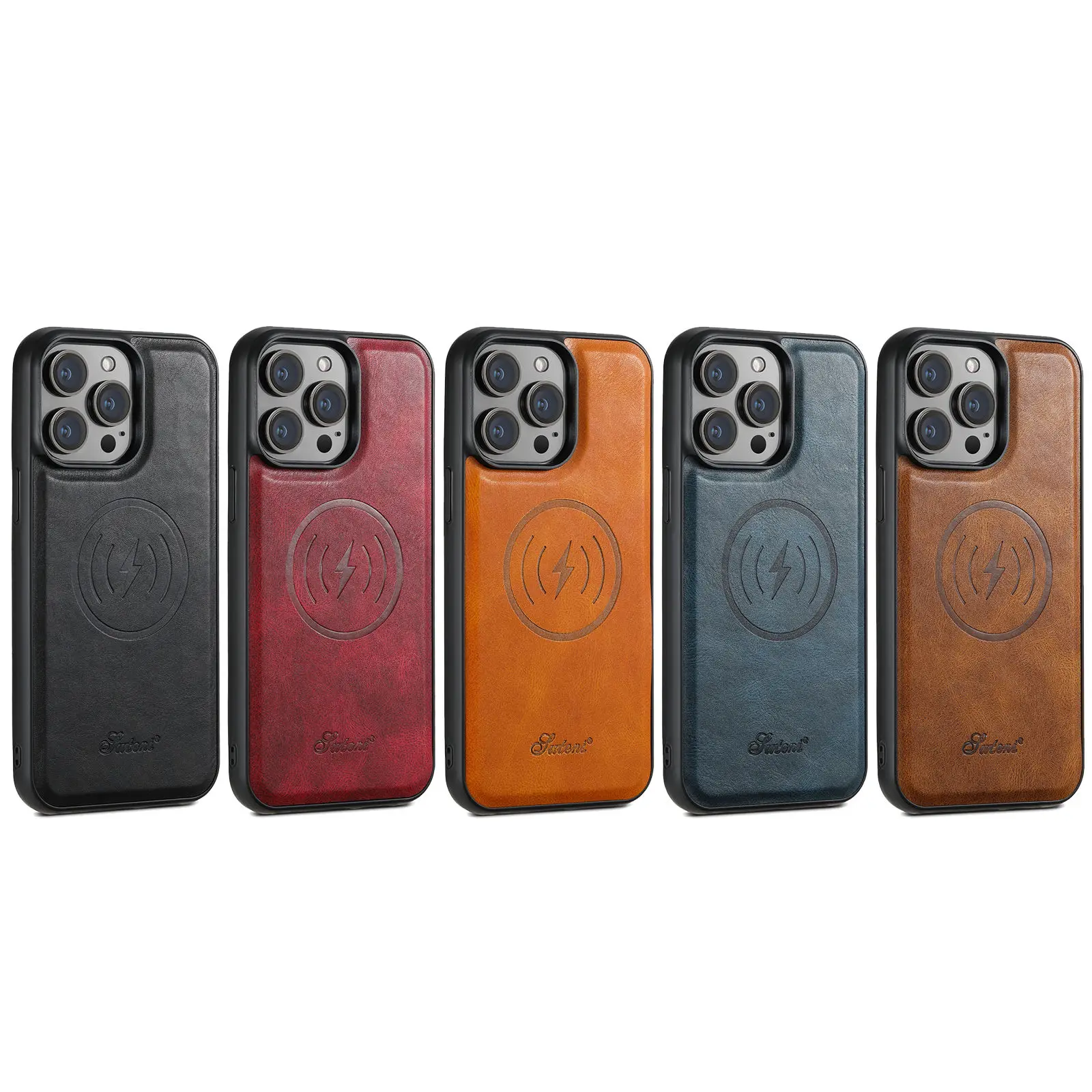 PU Leather Case for iPhone 16 15 Pro Max Plus iPhone 16 15 Pro 2 in1 Function Detachable Magnetic Card bag Stand Feature Cover