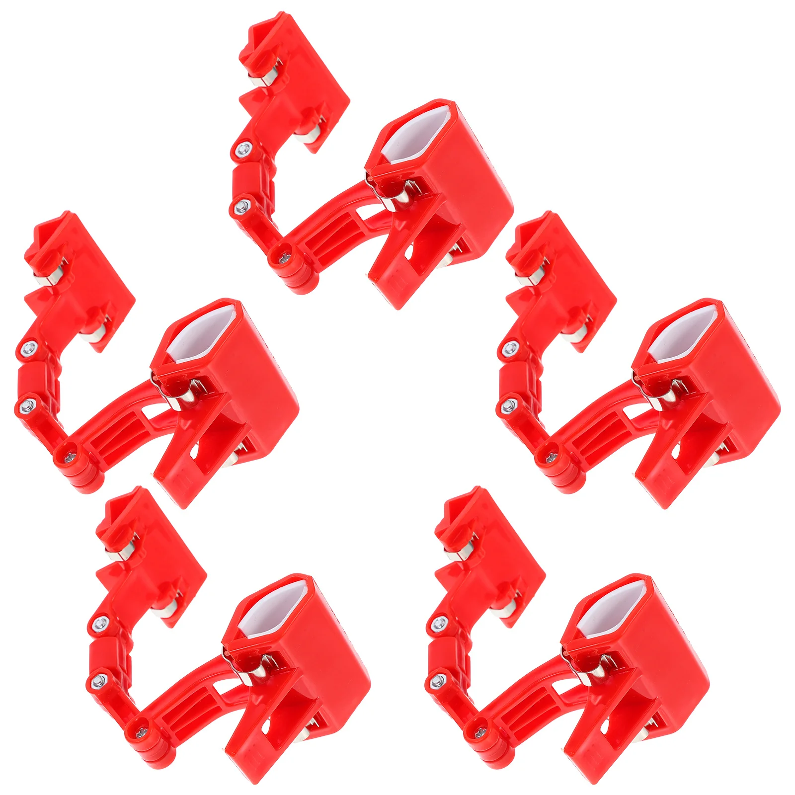 

5pcs Plastic Merchandise Sign Clip Dual Head Display Rack Clamp For Retail Store Supermarket Price Tag Holder Advertising Signs