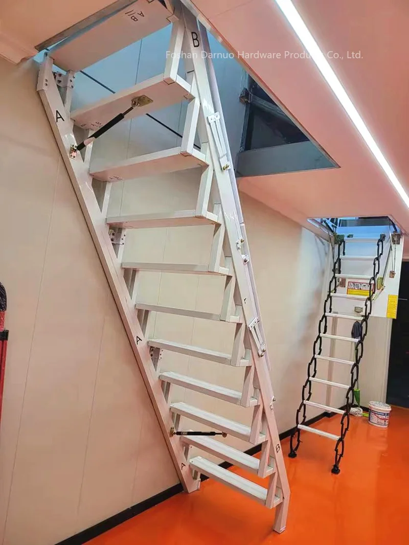 Scale di sollevamento elettriche per uso domestico Scala invisibile elasticizzata pieghevole Scale telescopiche per soffitta/Scale esterne in alluminio