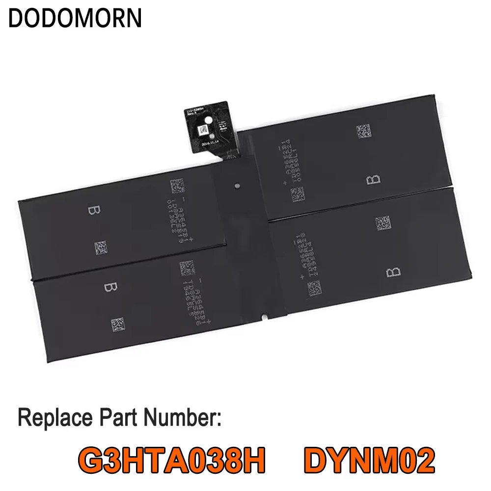 DODOMORN G3HTA038H DYNM02 Laptop Battery For Microsoft Surface Pro5 1796 For Microsoft Surface Pro 6 1807 1809 5940mAh 7.57V45WH