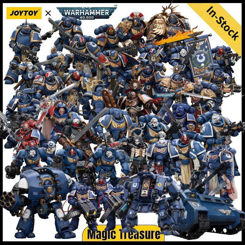 【Auf Lager】JOYTOY Warhammer 40K Ultramarine Guilliman Titus Metaurus Chaplain Biologis Calgar Varus MKIII 1/18 Actionfigur