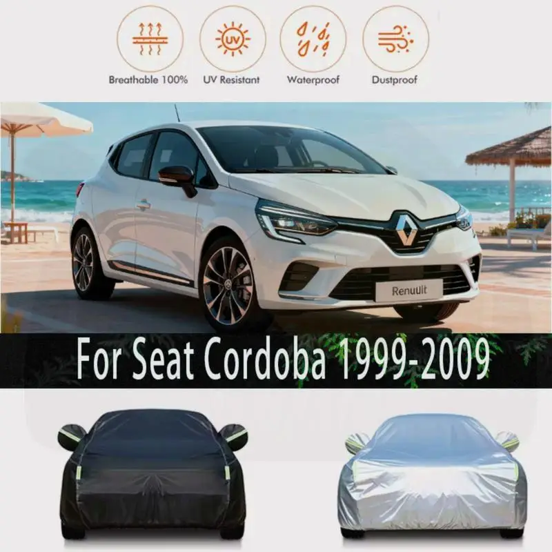 

For Renault Clio Outdoor Protection Waterproof Dustproof Full Sunshade Exterior Car Accessories for Renault Clio Car Covers