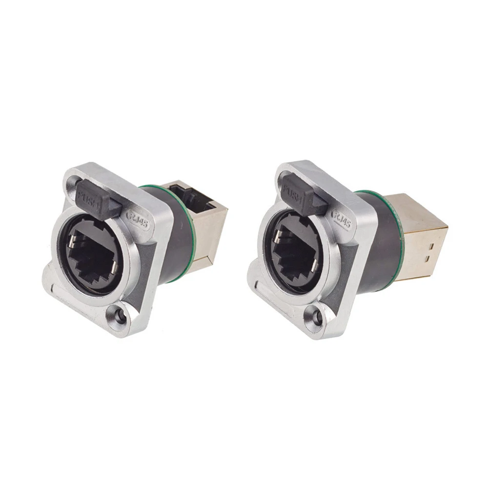 

1PC RJ45 Shield Network Connector 8p8c Female Panel Mount Sockets RJ45 Ethernet Connector, Normal&Right Angle styles for options